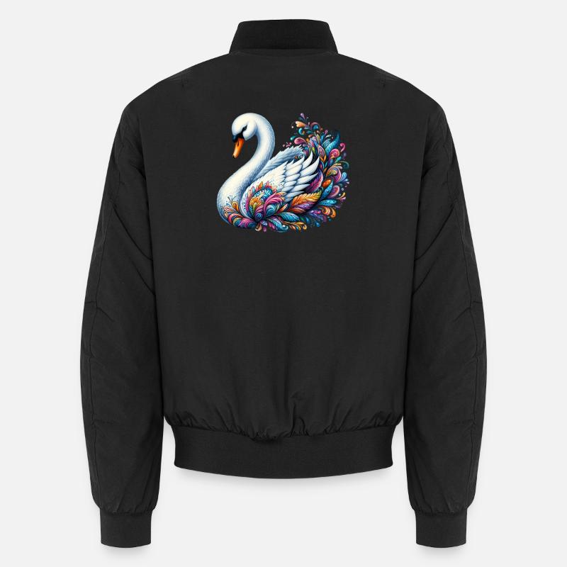 Swan Unisex Bomber Jacket