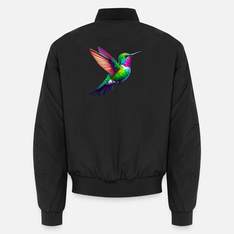 Kolibri - Unisex Bomberjacke - Schwarz
