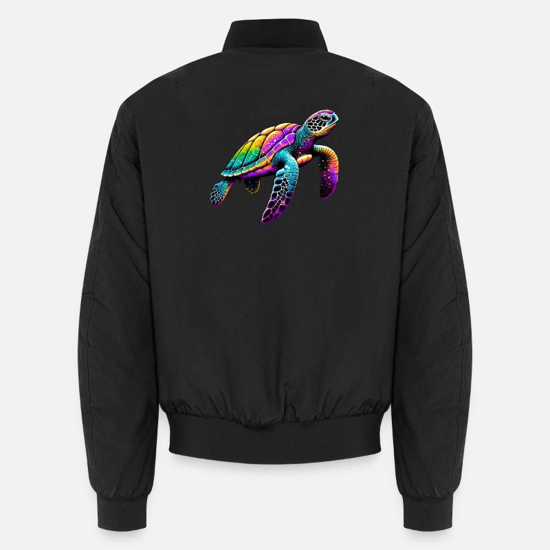 Schildkröte - Unisex Bomberjacke - Schwarz