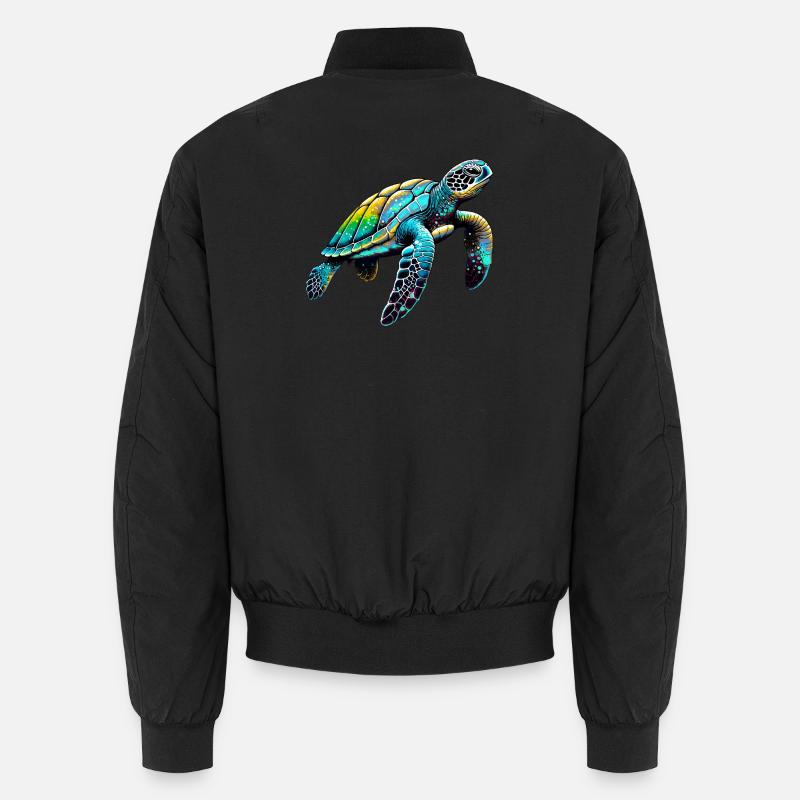 Schildkröte - Unisex Bomberjacke - Schwarz