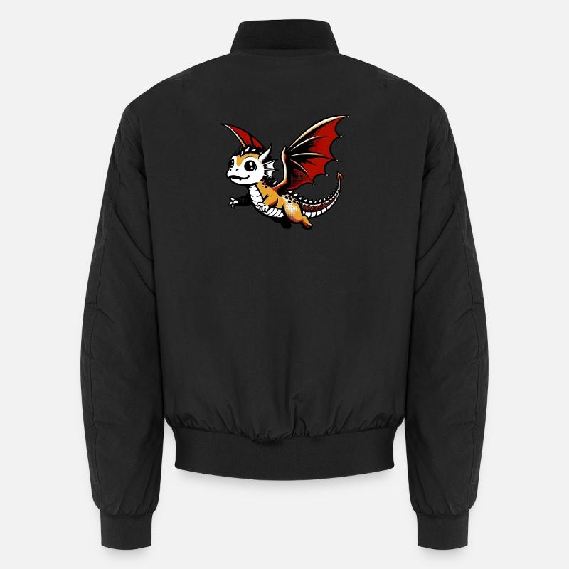 Drache - Unisex Bomberjacke - Schwarz