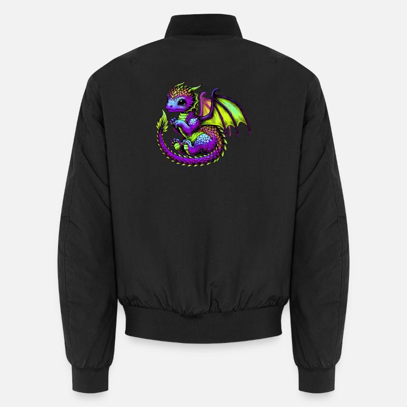 Dragon - Unisex Bomber Jacket - black