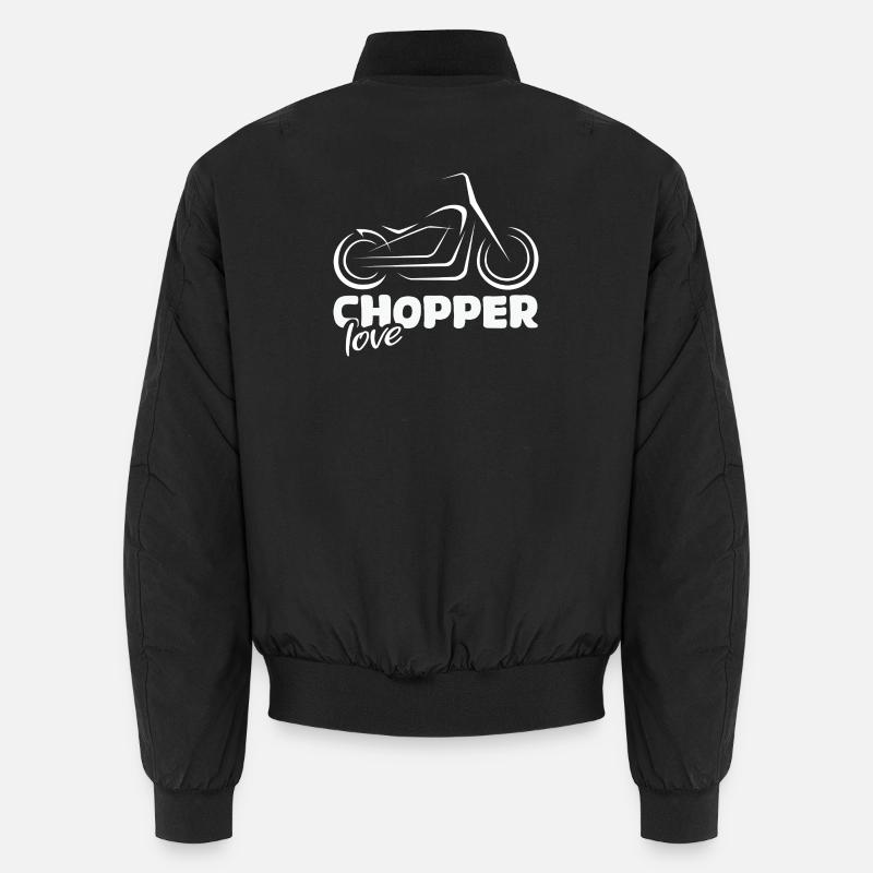 Chopper Liebe - Motorrad Fan Design Unisex Bomberjacke
