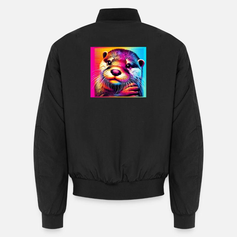 Otter - Unisex Bomberjacke - Schwarz