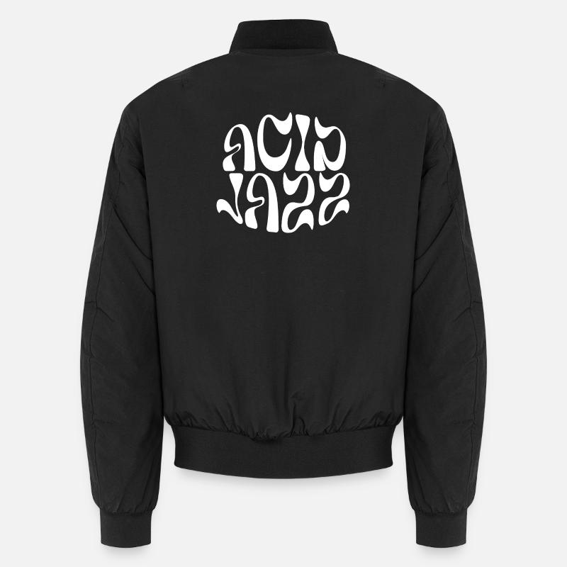 Acid Jazz Fluid und psychedelisches Logo Unisex Bomberjacke