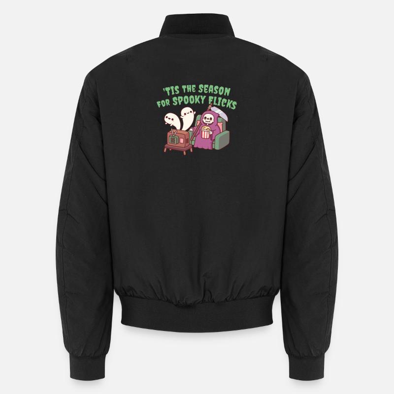 Mignon Grim Reaper C’est la saison des films effrayants Bomber unisexe