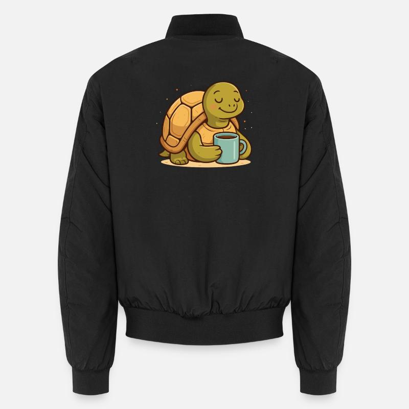 Kaffee-Turtel im Morgenlicht Unisex Bomberjacke