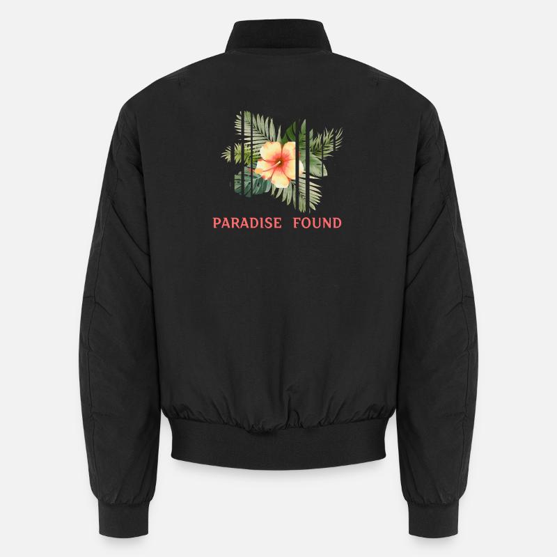 Fragmented Hibiscus Tropical Paradise Unisex Bomber Jacket