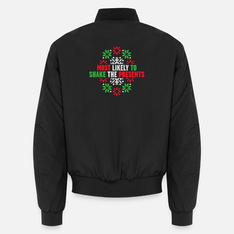 Le plus susceptible de secouer les cadeaux Noël Fun Bomber unisexe