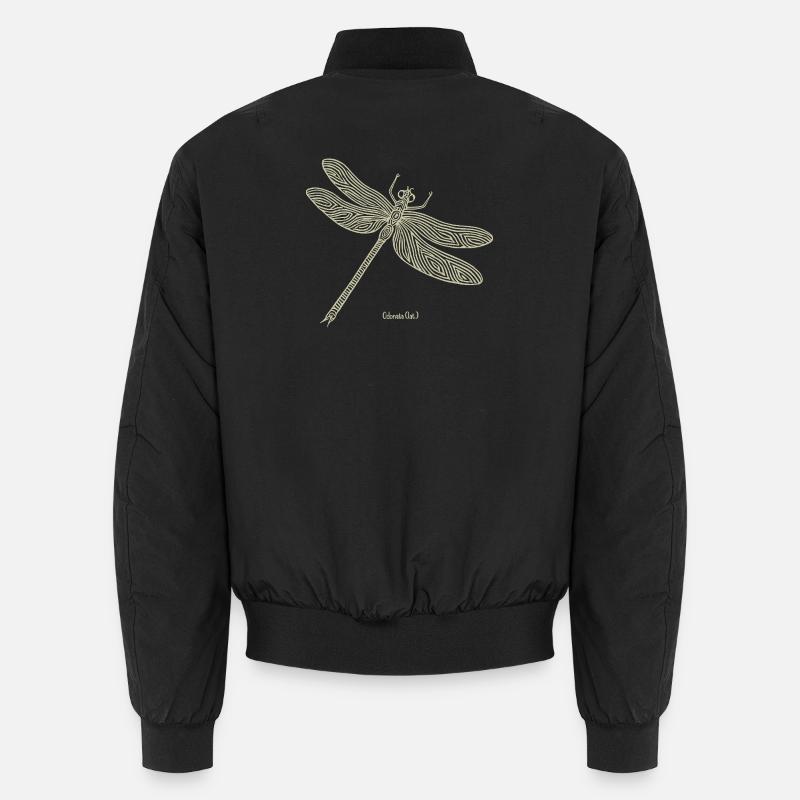 Libelle Odonata - Unisex Bomberjacke - Schwarz