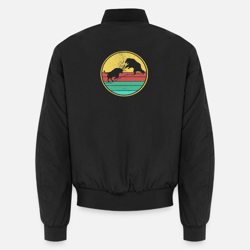 Bull vs Bear Retro Unisex Bomber Jacket