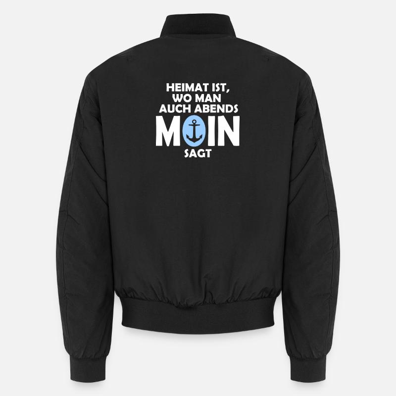 La maison, c’est là où tu dis MOIN le soir ! Bomber unisexe