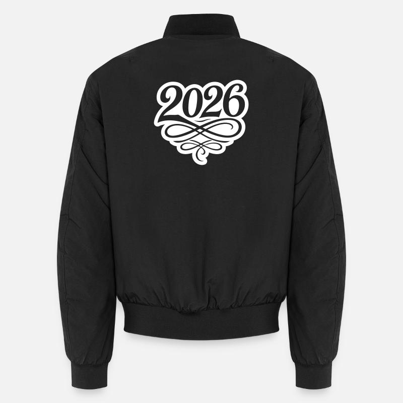 Année 2026 - Bomber unisexe - noir