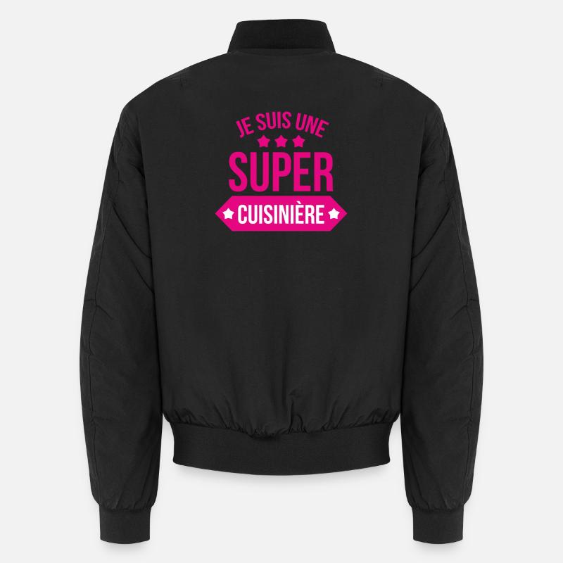 I'm a great cook - Unisex Bomber Jacket - black