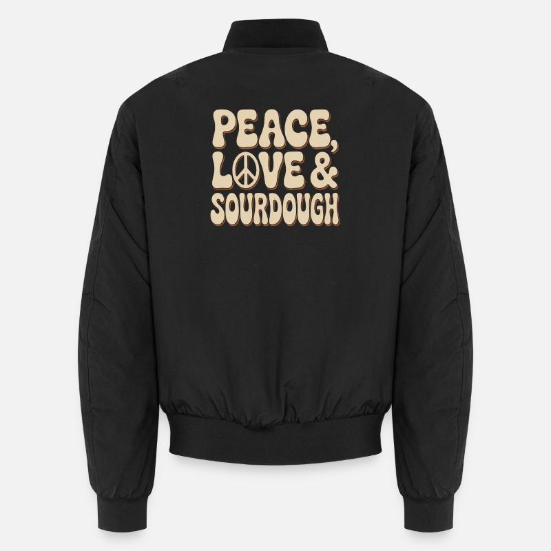 Paix, Amour et Levain Bomber unisexe