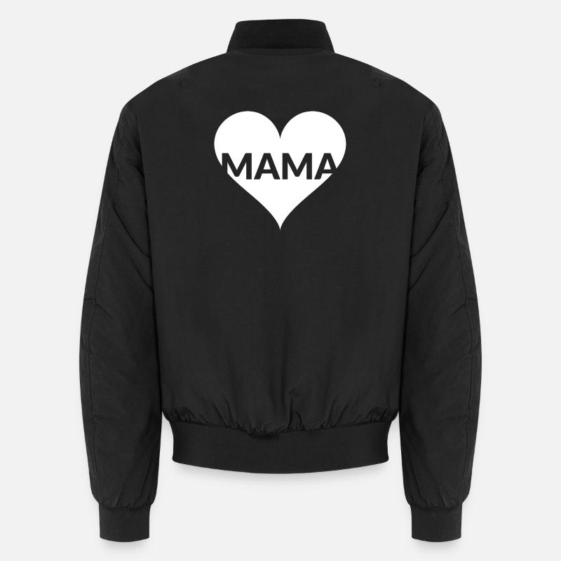 Mama Herz Muttertag Unisex Bomberjacke