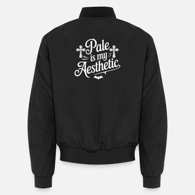 Pâle est mon esthétique - Bomber unisexe - noir