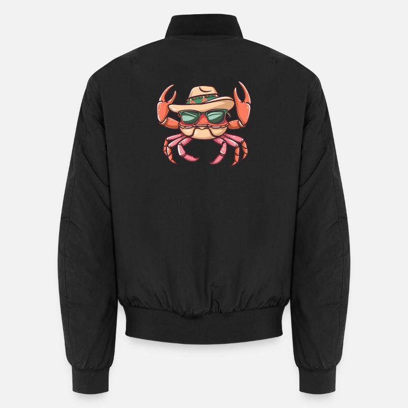 Crabe Crabe Sombrero Drôle Bomber unisexe