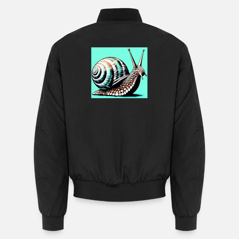Schnecke Unisex Bomberjacke
