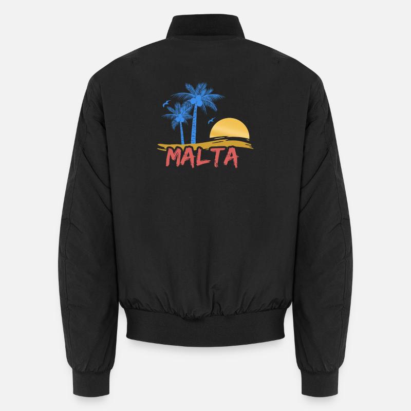 Malta - Unisex Bomber Jacket - black