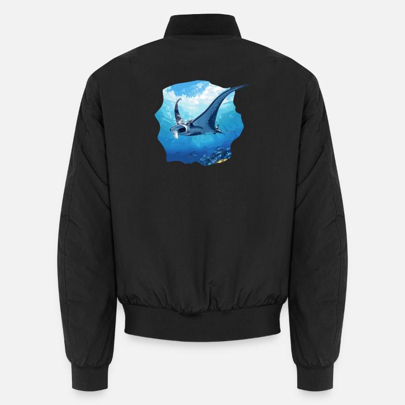 Rays Manta Rays - Unisex Bomber Jacket - black
