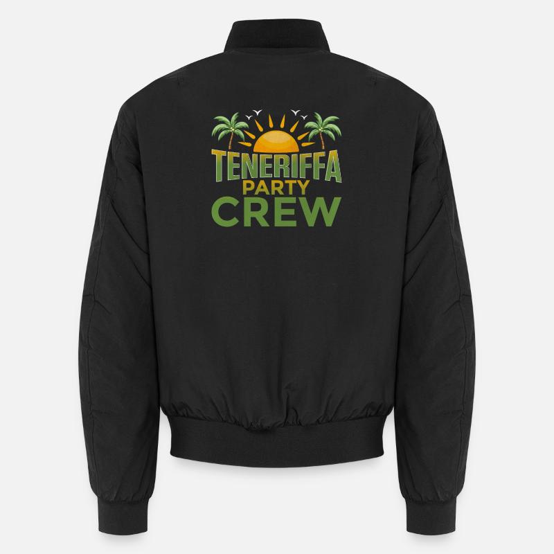 Tenerife Party Crew - Unisex Bomber Jacket - black