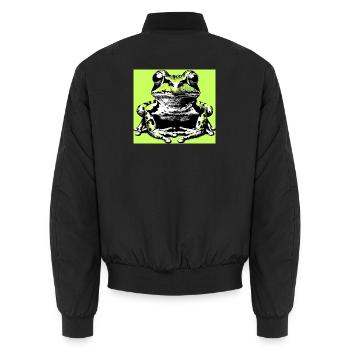 grenouille - Bomber unisexe - noir - Dos - AI Model Male 185 light (185cm)