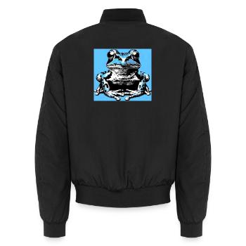 grenouille - Bomber unisexe - noir - Dos - AI Model Male 185 light (185cm)