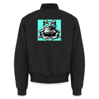 grenouille - Bomber unisexe - noir - Dos - AI Model Male 185 light (185cm)