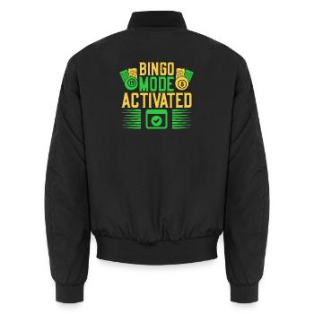 Bingo Game Bingo Mode Activated Bingo - Unisex Bomberjacke - Schwarz - Hinten - AI Model Male 185 light (185cm)