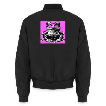 grenouille - Bomber unisexe - noir - Dos - AI Model Male 185 light (185cm)