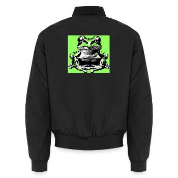 grenouille - Bomber unisexe - noir - Dos - AI Model Male 185 light (185cm)