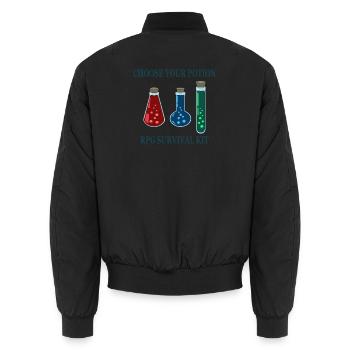 Choisissez votre jeu de potions - Bomber unisexe - noir - Dos - AI Model Male 185 light (185cm)