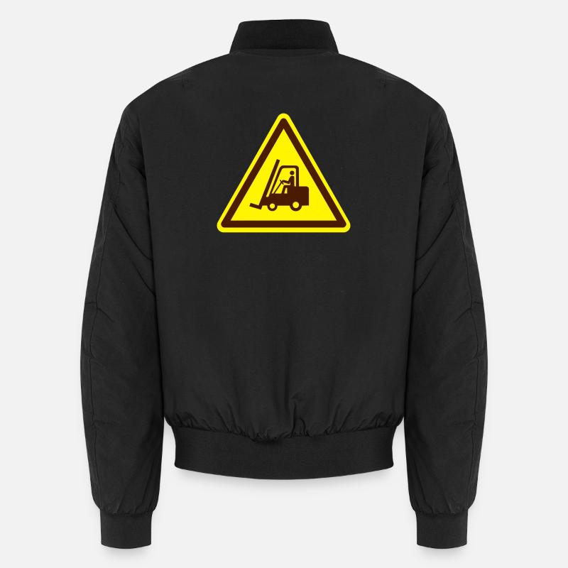 Forklift plate (colors adjustable!) Unisex Bomber Jacket