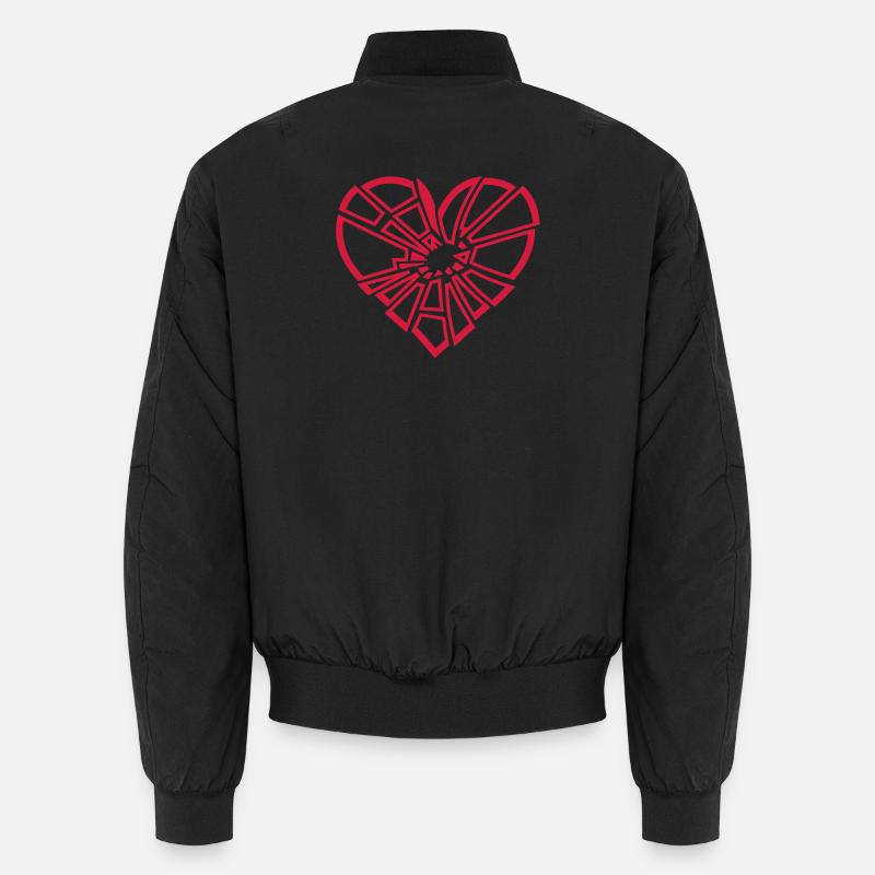shattered heart Unisex Bomber Jacket