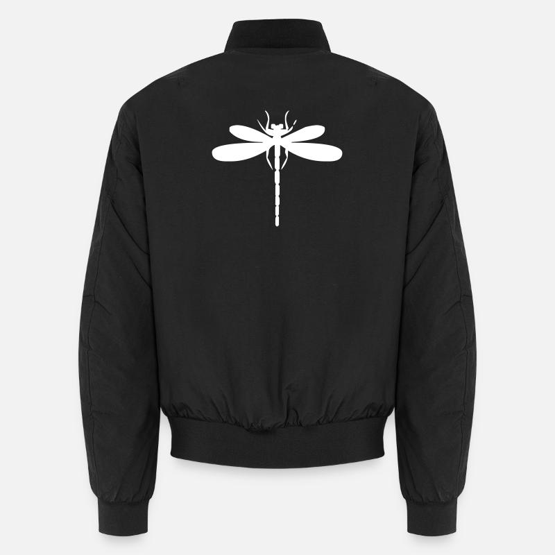 Libelle Insekt - Unisex Bomberjacke - Schwarz