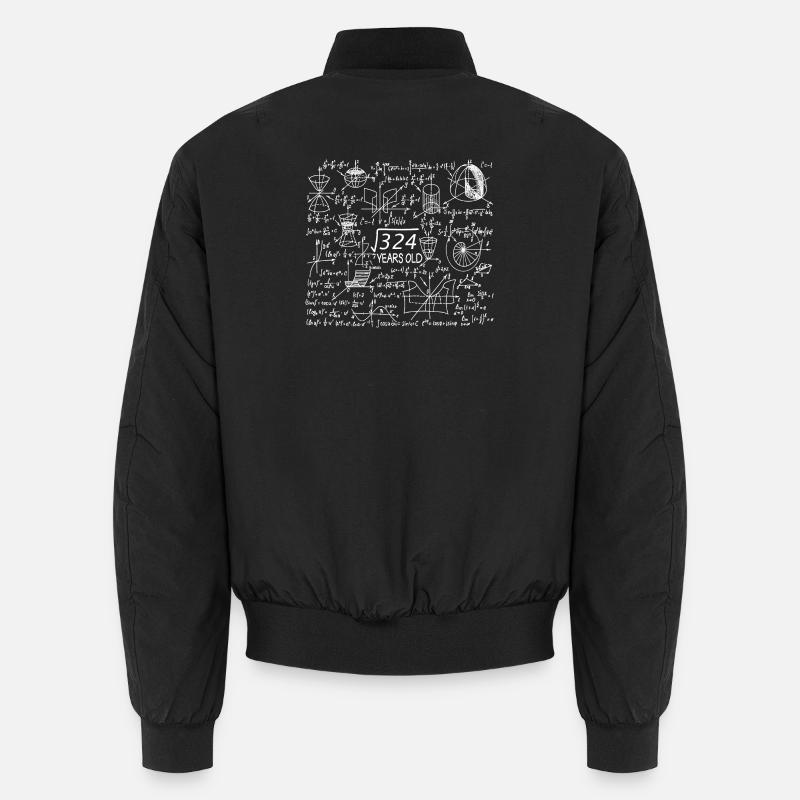 18e anniversaire Maths - Bomber unisexe - noir