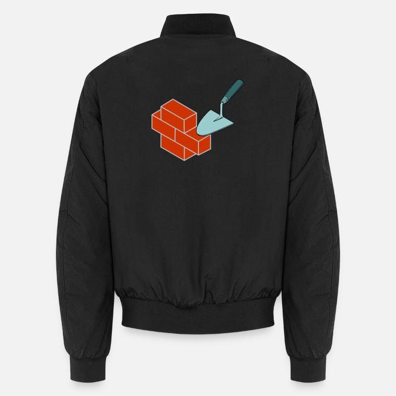Bricklayer stones - Unisex Bomber Jacket - black