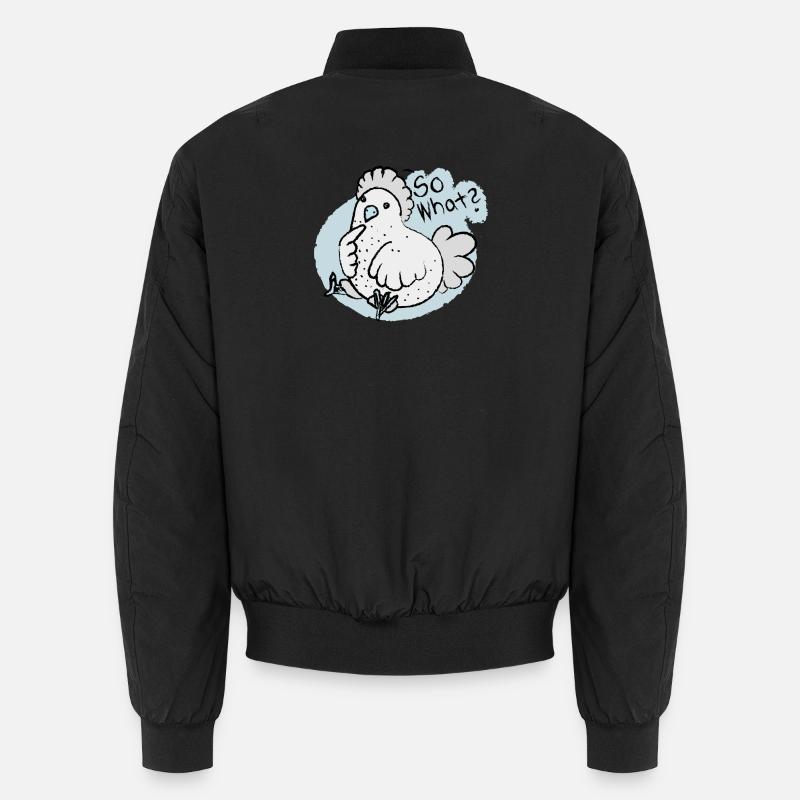 so what ? - Unisex Bomberjacke - Schwarz