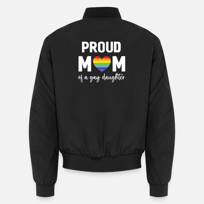 LGBT Pride Month - Stolze Mutter einer schwulen Tochter Unisex Bomberjacke