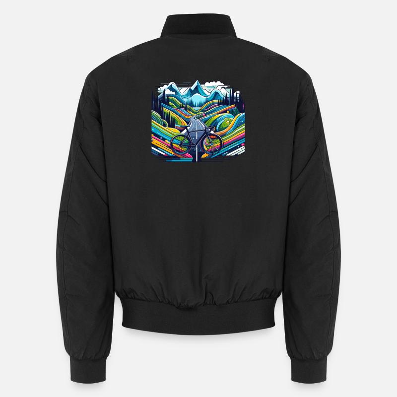 Road, Road, Mountain Unisex Bomber Jacket