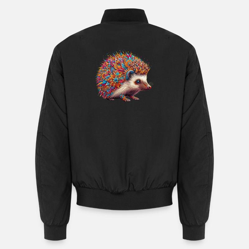 Igel - Unisex Bomberjacke - Schwarz