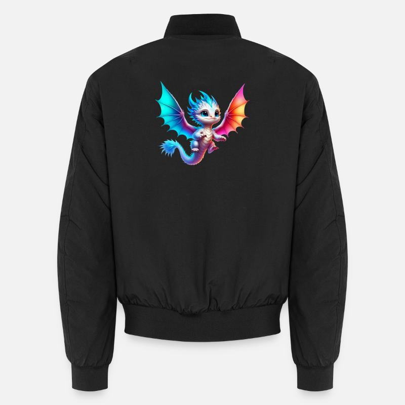 Drache - Unisex Bomberjacke - Schwarz