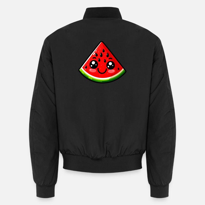 Wassermelone Wassermelonen - Unisex Bomberjacke - Schwarz