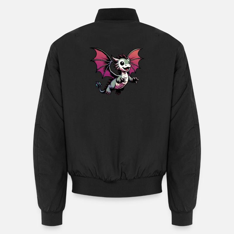 Drache - Unisex Bomberjacke - Schwarz