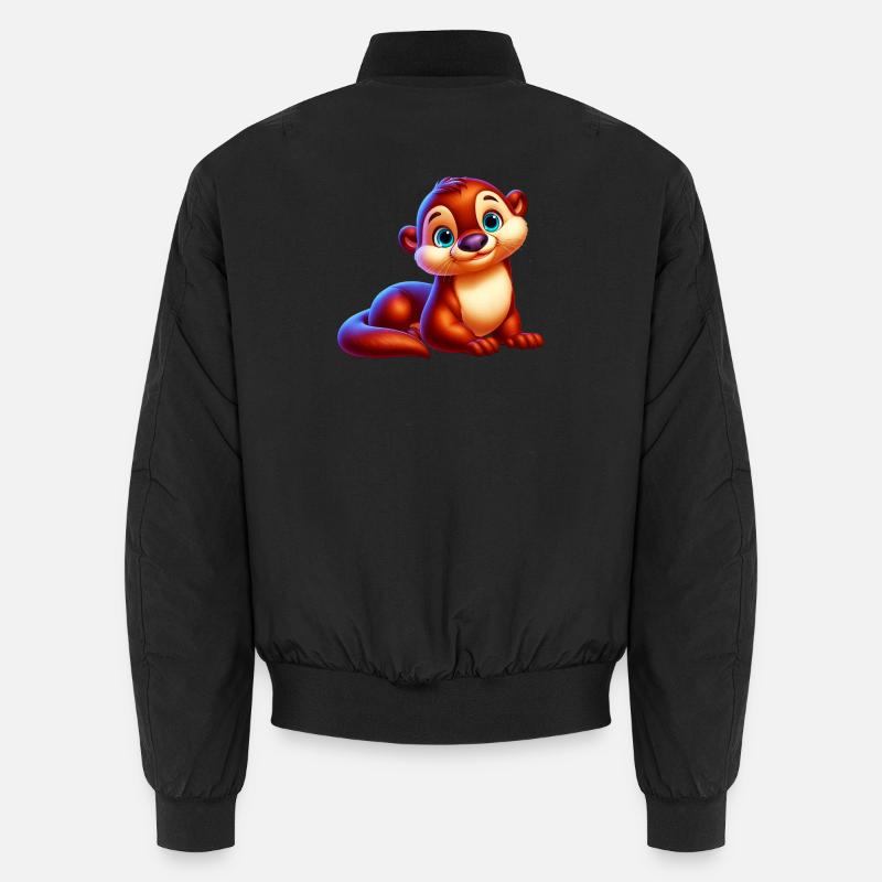 Otter - Unisex Bomber Jacket - black