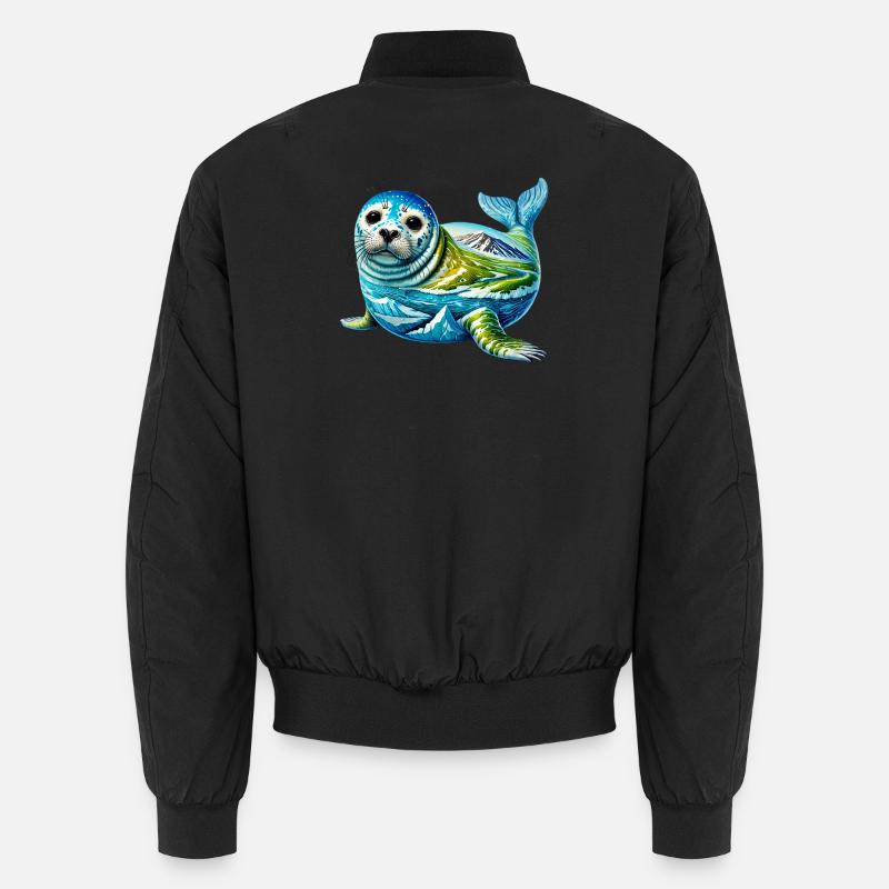 Phoque - Bomber unisexe - noir