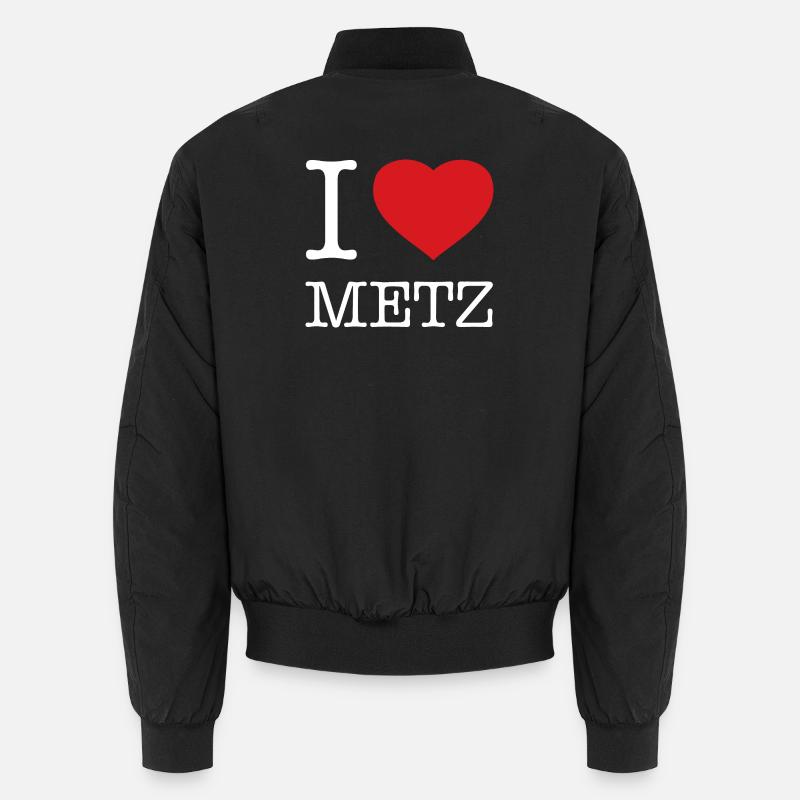 J’ADORE METZ - Bomber unisexe - noir