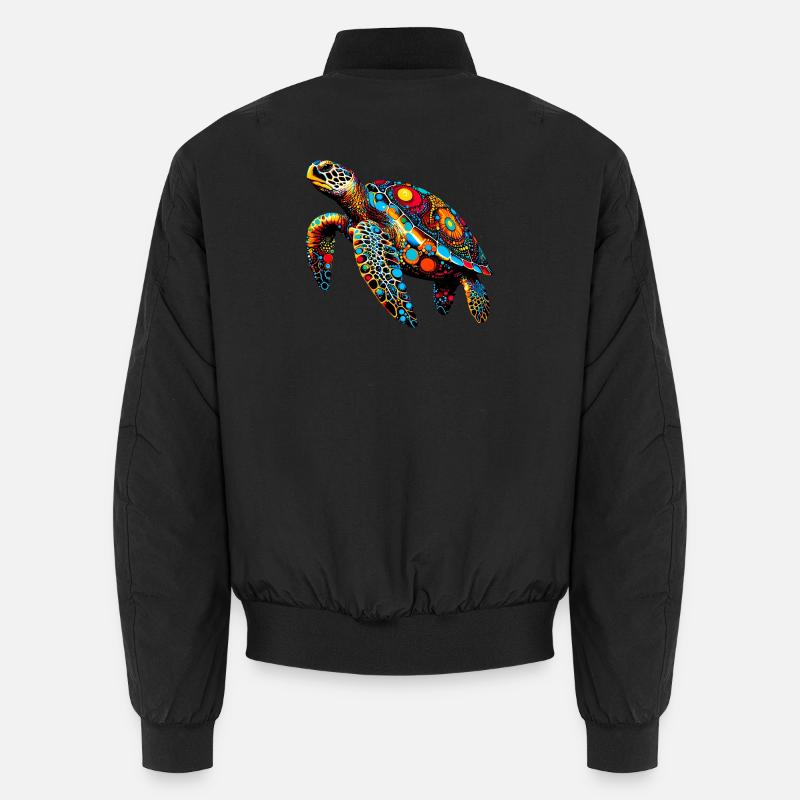 Schildkröte - Unisex Bomberjacke - Schwarz