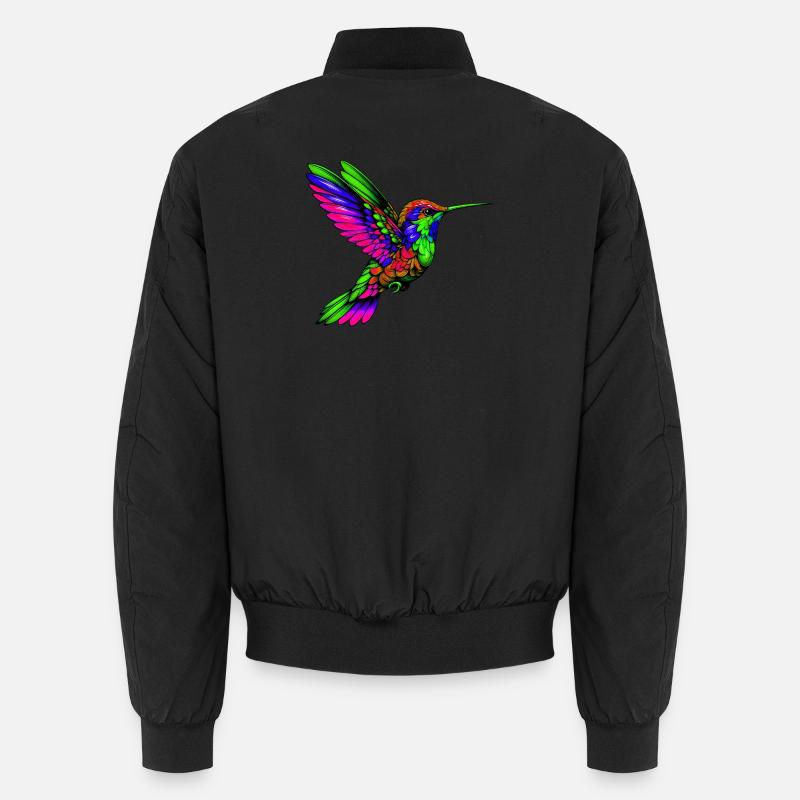Kolibri - Unisex Bomberjacke - Schwarz